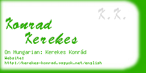 konrad kerekes business card